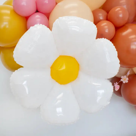 Groovy Daisy Flower Foil Balloon (28 Inches)