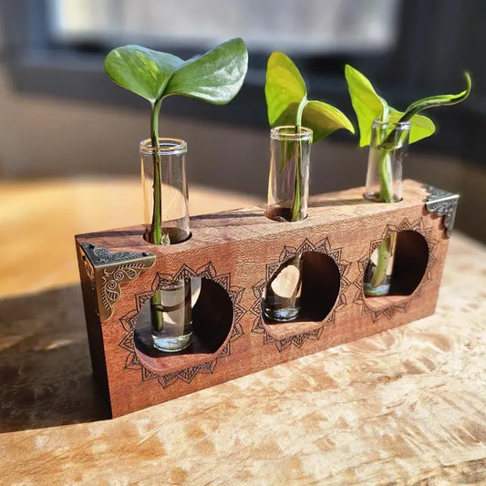Vintage Charm Propagation Station, Glass Vials Included