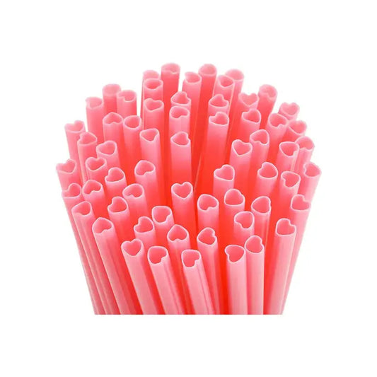 Heart Shaped Drinking Straws